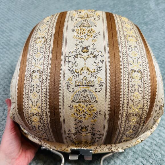 Vintage Victorian Dutch Teapot Cozy Carriage Fabric Bag Lined Interior & Handle - Picture 4 of 6